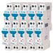 EATON 264747 PLG4-C20/1N - MODULAIRE SPANKER PH/N - Wit - Blauwe Controller - 1P+N / 20 A - Curve C - Schroefaansluiting - 10 stroomonderbrekers