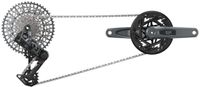 Sram Gx T-type Eagle E-mtb Brose Transmission Axs Groepset Zilver 160 mm 36t / 10-52t