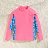 Regatta Kinder Hoku II Zwemtop met lange mouwen Roze Tie-dye