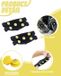 Kivora B.V. Crampons antidérapants, crampons, crampons, neige et glace, antidérapant, griffes de chaussures avec dents, crampons de glace pour femmes et hommes, hiver, extérieur, sport, randonnée, pêche sur glace