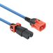 ACT Cordon d'alimentation C14 IEC Lock+ Dual Locking - C15 IEC Lock+ bleu 2 m