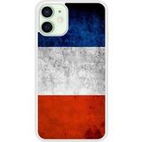 Apple iPhone 12 Drapeau france Verstevigd hoesje met sublimatie bedrukking