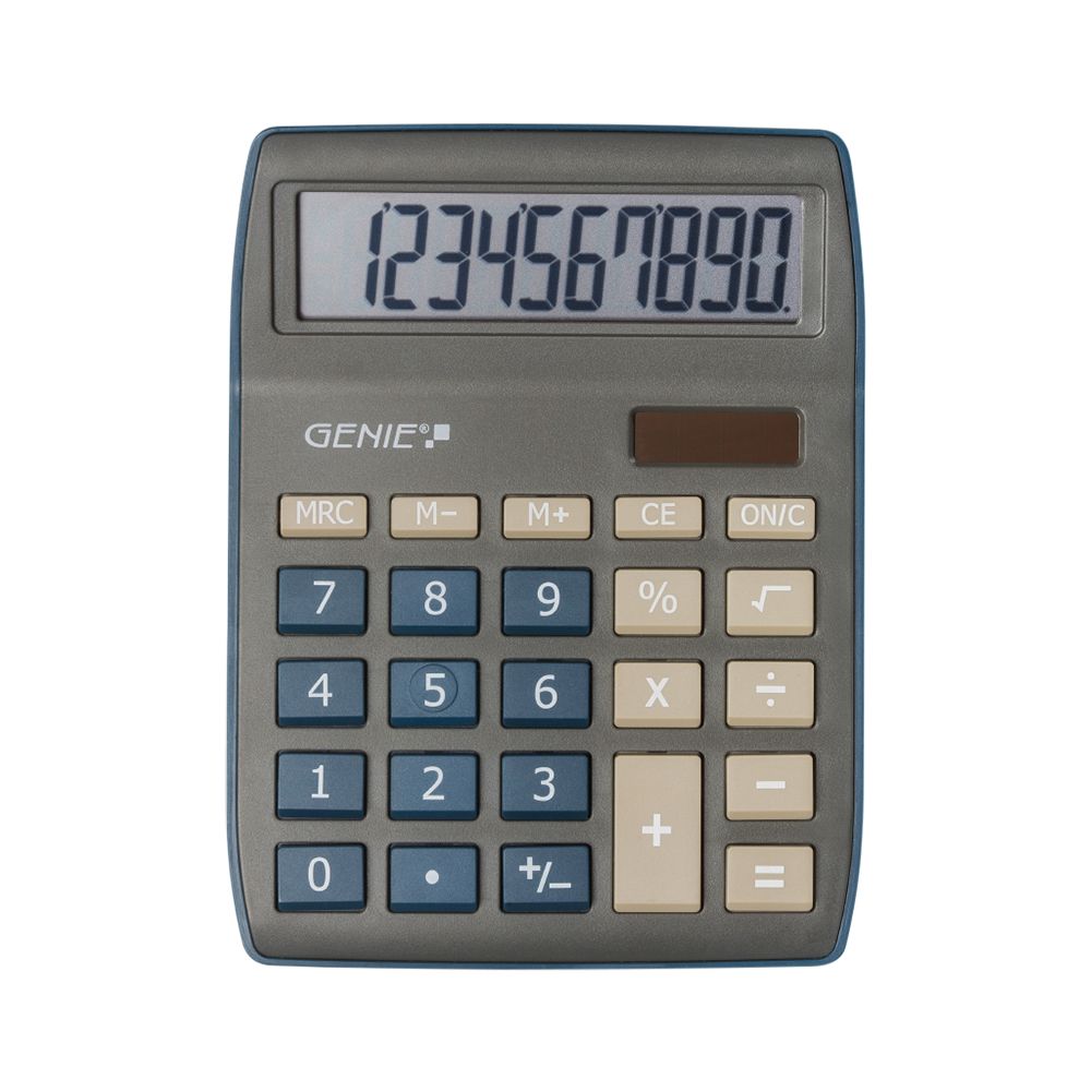 Genie 840 DB Desktop Calculator - Blue/Grey