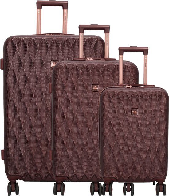 Charm London Honey Kofferset Bordeaux Rood