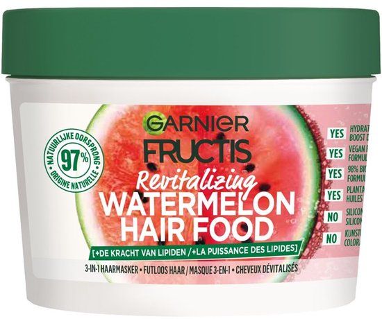 Garnier Fructis Hair Food Watermelon Revitaliserend 3-in-1 Haarmasker
