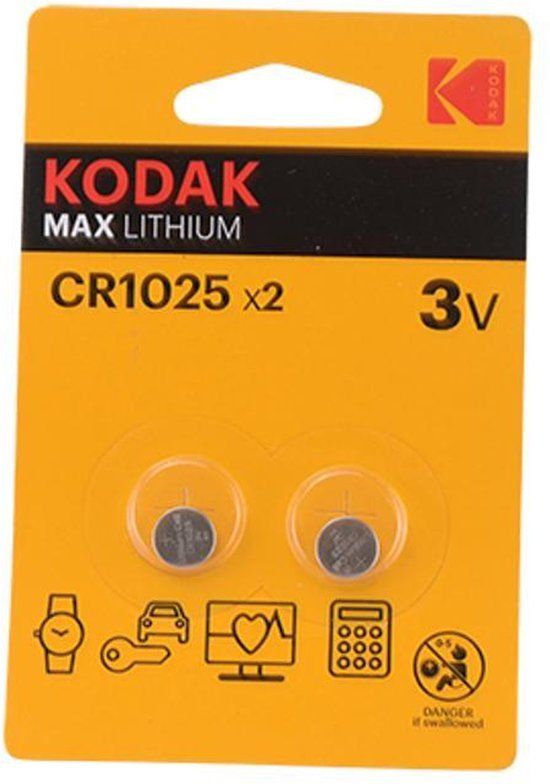 Kodak Lithium Cr1025 (2 stuks)