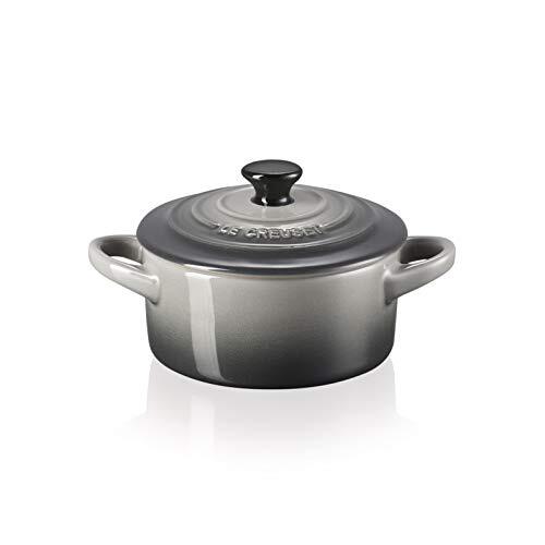 Le Creuset Kleine ronde braadpan van aardewerk, 0,25 liter, vuursteen, 71901104440100