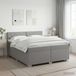 Maison Exclusive - Lit Boxspring avec matelas gris clair 200 x 200 cm tissu