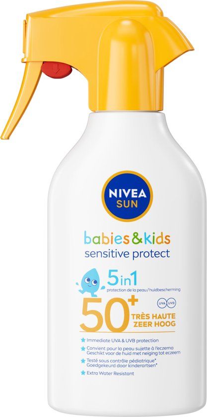 NIVEA SUN Babies & Kids Sensitive Protect Zonnebrand Spray SPF 50+ 270 ml