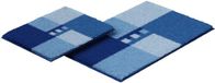 Linea Due Badmat, 100% polyacryl, ultra zacht, antislip, ÖKO-TEX-gecertificeerd, 5 jaar garantie, MERKUR, set 2-delig o.A. 2-delige set, blauw