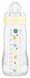 MAM Easy Active Fles 2e Fase 330 ml 6 Maanden en + Zeer Snelle Stroom (Kleur : Parel)