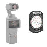NEEWER Regenboogsterrenlensfilter, compatibel met DJI Osmo Pocket 4, 3 & Creator Combo, magnetisch, meerlaags gecoat HD glas, sterrenlichteffect, met schermbeschermer, FL-C36