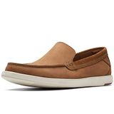 Clarks Heren Bratton Loafer G Dark Tan Nubuck Maat 43