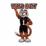 Rico Industries NFL Cincinnati Bengals Mascot Shape Cut Pennant