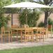 Prolenta Maison Exclusive Tuinset, 7-delig, bruin, massief teakhout