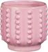 Mica Decorations Bloempot Boaz - gebobbeld - roze - 13 x 14 cm