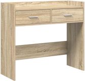 vidaXL Wandtafel Sonoma Eiken 90 x 35 x 80 cm Bewerkt hout