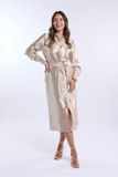 Freebird Wv-shiny-twill-vis-26-1 Dames Jurk Goud Maat M