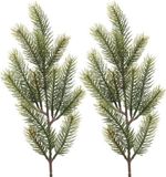Bellatio Decorations Kersttak/dennentak - 10x - groen - L52 cm - kerstversiering - dennentakken