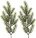 Bellatio Decorations Kersttak/dennentak - 10x - groen - L52 cm - kerstversiering - dennentakken