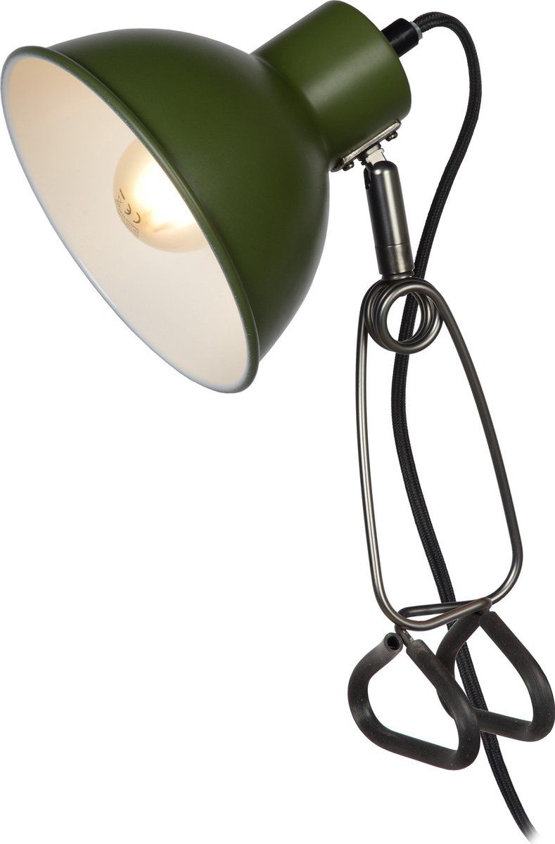 Lucide MOYS Klemlamp - Groen - Staal - 2020