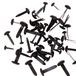 Craftelier Set van 50 Brads of bindgereedschap in drie verschillende maten, ideaal voor het verfraaien van etiketten of het decoreren van kaartwaren, scrapbooking en andere knutselwerk, zwart