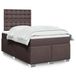 Maison Exclusive - Boxspringbed met matras, donkerbruin, 120x190 cm, gestoffeerd