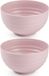 Plasticforte Kommetjes / schaaltjes - 8x - dessert / ontbijt - kunststof - D13 cm - roze