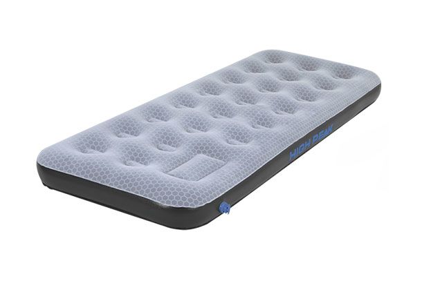 High Peak Single Comfort Plus Luchtbed - 1-persoons - Grijs-Blauw-Zwart