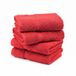 Superior Massieve Egyptische katoenen handdoekenset, 50 x 76 cm, rood, 4-delig
