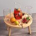 Merkloos / Sans marque Wan GmbH Opvouwbare Picknicktafel - Houten Snackbak - Buiten Bijeenkomsten - Innovatief Groefontwerp - 30 x 30 x 16 cm - Natuurlijk Hout