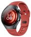 Wigento Huawei Watch 5 42mm: Rood siliconen bandje met stippenpatroon