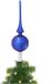 Krebs Kerst piek - Blauw - 28 cm - Glas