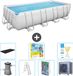 Bestway Rechthoekig Power Steel Zwembad - 488 x 244 x 122 cm - Grijs