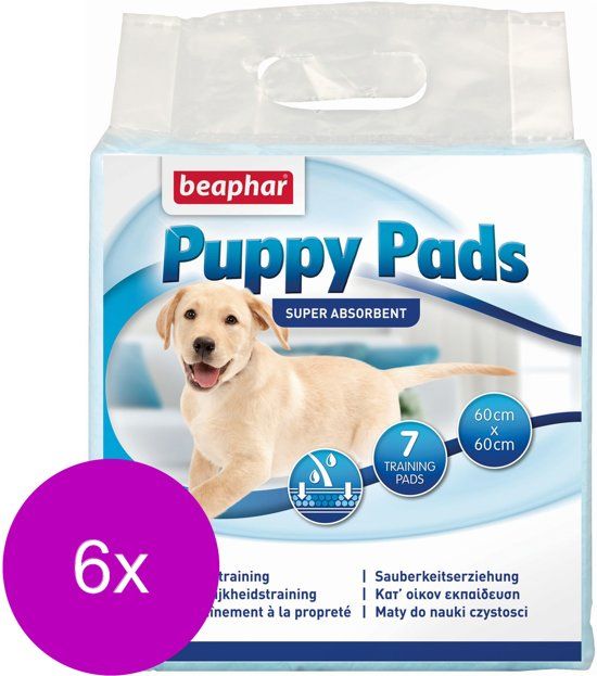 BEAPHAR Puppy Pads - Hondenzindelijkstraining - 6 x 7 stuks