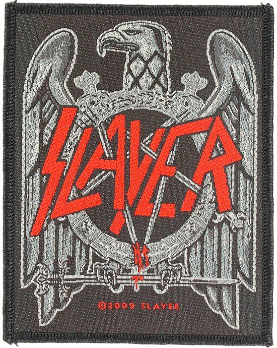 Slayer Black Eagle Patch zwart-grijs-rood