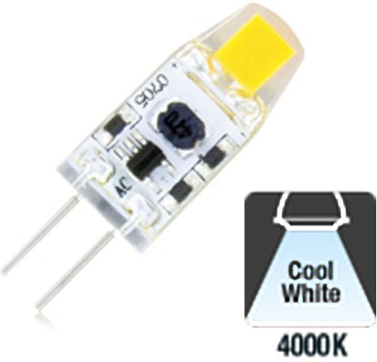 Integral G4 LED Lamp - 110 Lumen - 4000K - 1.1W