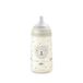 Suavinex, Flesje 270 ml met fysiologische speen SX Pro van siliconen met antikoliekventiel, gemiddelde doorstroming (M), voor vloeistoffen met gemiddelde dichtheid, melk, sappen of water, baby's + 3