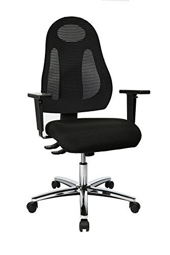 Topstar Free Art Chroom Bureaudraaistoel, Zwart, 61 x 65 x 127 cm