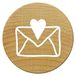 Woodies WM0407 Mini-stempel, hout, 1,5 x 1,5 x 3 cm