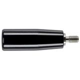 HALDER 24530.0040 cilindergrepen, zwart, d1 = 23 mm / d2 = M8 / staal