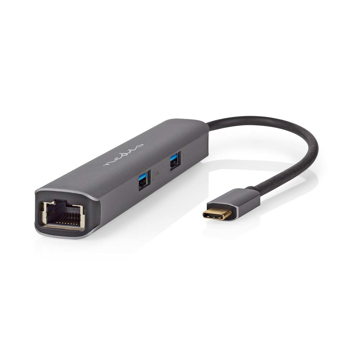 Nedis USB-C Docking Station - 4K, HDMI, USB-A & USB-C, Ethernet - Antraciet
