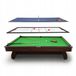 THUNDER BOLD-BROWN-9FT-HOCKEY-PING - 3-in-1 Speeltafel - Biljart, Airhockey en Tafeltennis - 9 ft