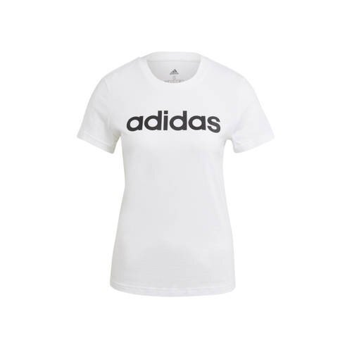 Adidas Performance sport T-shirt wit/zwart