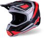 Alpinestars S-M7 Rise ECE 22.06 Noir Argent Rouge Fluo Brillant, Taille : XXL