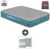 Bestway luchtbed Alwayszair - 2-Persoons - 152 x 203 x 36 cm - Grijs/Blauw