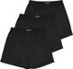 NORMANI 3 stuks geweven boxershorts voor heren zwart geruit katoen 3XL