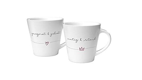 Gerth Medien gesegnet & stark - Tassen-Set - 2 kopjes - 300 ml - Vaatwasmachinebestendig