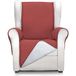 ECOMMERC3 1-zits fauteuilhoes, maximaal comfort en volledige pasvorm, voor 1-zitsfauteuils en relaxfauteuils, rood/grijs