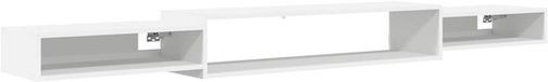 vidaXL Wandgemonteerd tv-meubel Muurmontage Wit 220 x 28 x 21 cm